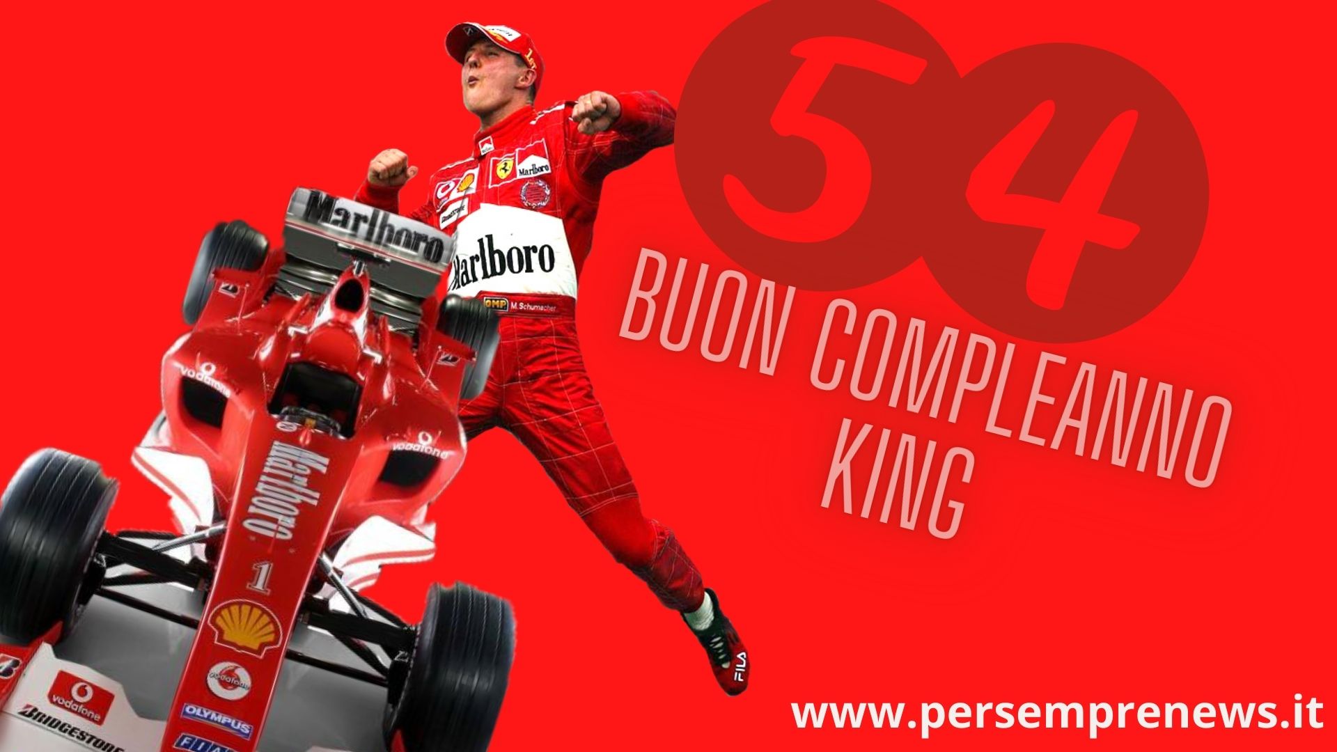 Michael Schumacher Compie 54. Gli Auguri Dalla Scuderia Ferrari